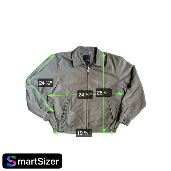 Vintage Mens London Fog Jacket Grandpa Windbreaker Zip Up M Banded 90s Y2K - Picture 9 of 9